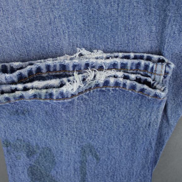 Levis 505 Jeans Mens 34x30 Blue Straight Fit Denim Cotton Actual 32x29 - Picture 12 of 12